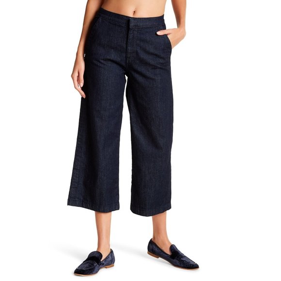 NWT! J.Crew Rayner Wide Leg Denim Trouser Sz 26 - Picture 2 of 6